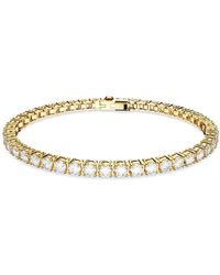 Swarovski - Bracelet Matrix Tennis Orné de Cristaux Incolores - Lyst