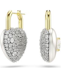 Swarovski - Pendientes idyllia, tallas mixtas, corazón - Lyst