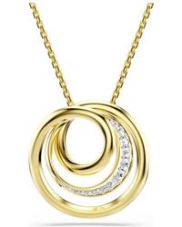 Swarovski - Hyperbola-Tone Plated Necklace - Lyst