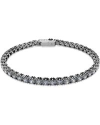 Swarovski - Bracelet tennis deluxe, coupe ronde - Lyst