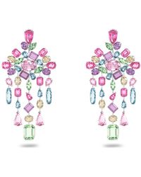 Swarovski - Boucles d'oreilles clip gema, tailles variées, chandelier - Lyst