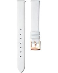 Swarovski - Watch Strap, 14 Mm (0.55" Width, Leather, Rose-Tone Finish - Lyst