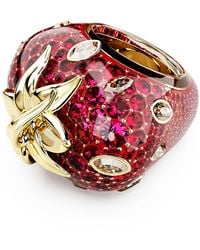 Swarovski - Anello con motivo idyllia, taglio misto, fragola - Lyst
