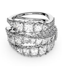 Swarovski - Anillo twist wrap - Lyst