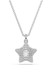 Swarovski - Pendente Sublima, Taglio Round, Stella, Placcato Rodio - Lyst