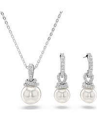Swarovski - Parure originally, pavé, perle de cristal - Lyst