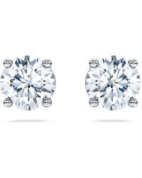 Swarovski - Eternity Solitaire Stud Earrings - Lyst