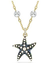 Swarovski - Colgante idyllia, crystal pearls, estrella de mar, multicolor, baño tono oro - Lyst