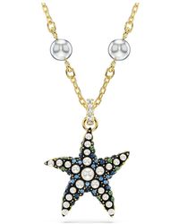 Swarovski - Pendente idyllia, crystal pearls, stella marina, multicolore, placcato color oro - Lyst