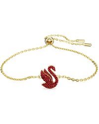 Swarovski - Iconic Swan Bracelet - Lyst