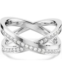 Swarovski - Delta ring, rundschliff - Lyst