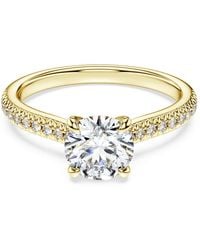 Swarovski - Eternity Solitaire Ring, Lab-Grown Diamonds 1.2 Ct Tw, Round Shape, 14K - Lyst
