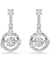 Swarovski - Constella Whte Drop Earrings - Lyst