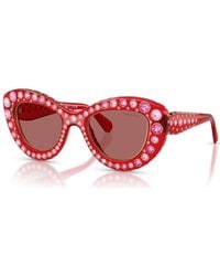 Swarovski - Sonnenbrille, cat-eye-form, sk6060 - Lyst