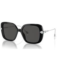 Swarovski - Lunettes de soleil, oversize, forme carrée, sk6011el - Lyst