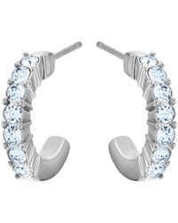 Swarovski - Mini Hoop Hoop Earrings - Lyst