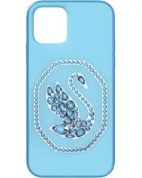 Swarovski Smartphone schutzhülle in Blau Damen Accessoires Handyhüllen 