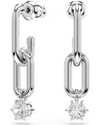 Swarovski - Constella drop-ohrhänger, rundschliff - Lyst