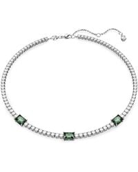 Swarovski - Matrix tennis halskette, verschiedene schliffe - Lyst