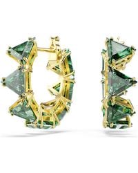 Swarovski - Matrix Hoop Earrings - Lyst