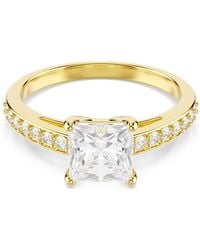 Swarovski - Attract ring, kissenschliff, pavé - Lyst