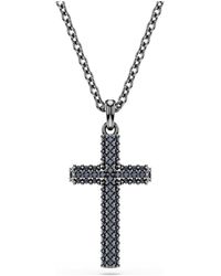 Swarovski - Insigne Pendant, Cross, Ruthenium Plated - Lyst