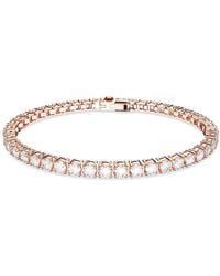 Swarovski - Bracelet Matrix Tennis Orné de Cristaux Incolores - Lyst