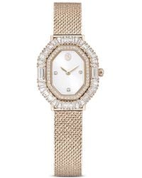 Swarovski - Matrix Octagon Uhr, Metallarmband, Roséfarben, Roségoldfarbenes Finish - Lyst