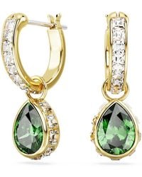 Swarovski - Chroma Drop Earrings, Pear Cut, -Tone Plated - Lyst