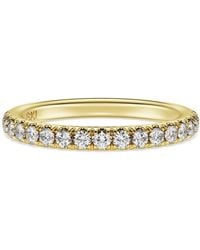 Swarovski - Anello a fascia eternity, diamanti creati in laboratorio 0,4 ct tw, oro giallo 18 k - Lyst