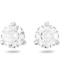 Swarovski - Pendientes Solitaire - Lyst