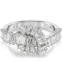 Swarovski - Anillo matrix, talla baguette, nudo - Lyst