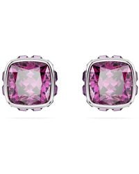 Swarovski - Ohrstecker Mit Geburtsstein, Eckig Geschliffen - Lyst