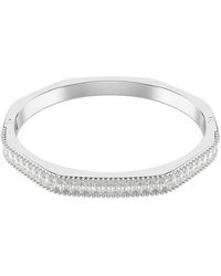 Swarovski - Matrix Baguette Cut Bangle, Size Small - Lyst