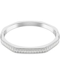 Swarovski - Matrix Baguette Cut Bangle, Size Small - Lyst