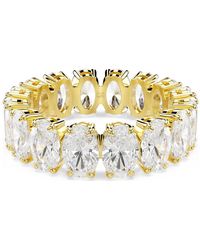 Swarovski - Matrix Oval Cut Crystal Ring, Size 60 - Lyst
