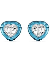 Swarovski - Orecchini a clip dulcis, taglio heart, pavé, cuore - Lyst