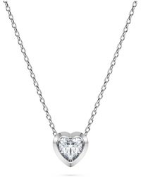 Swarovski - Eternity Pendant, Lab-Grown Diamonds 0.5 Ct Tw, Heart Shape, Sterling - Lyst
