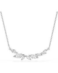 Swarovski - Mesmera Necklace, Marquise Cut, Rhodium Plated - Lyst
