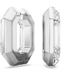 Swarovski - Pendientes de aro lucent, forma octagonal, pequeños - Lyst