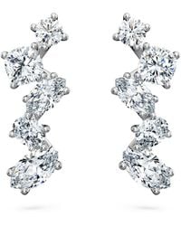 Swarovski - Galaxy ohrspangen, im labor gezüchteter diamanten 1,25 ct tw, verschiedene schliffe, 18k - Lyst