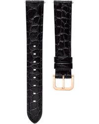 Swarovski - Watch Strap, 16 Mm (0.63" Width, Leather With Stitching, Rose-Tone Finish - Lyst