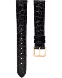 Swarovski - Watch Strap, 16 Mm (0.63" Width, Leather With Stitching, Rose-Tone Finish - Lyst