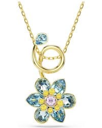 Swarovski - Idyllia Crystal Flower Pendant Necklace - Lyst