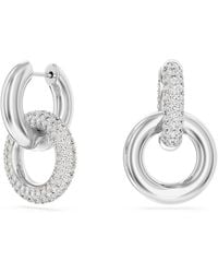 Swarovski - Dextera Hoop Earrings - Lyst