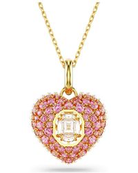 Swarovski - Colgante hyperbola, talla octogonal, crystal pearls, corazón - Lyst