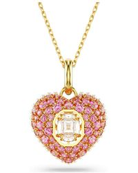 Swarovski - Pendente hyperbola, taglio octagon, crystal pearl, cuore - Lyst