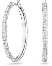 Swarovski - Pendientes de Aro Stone para Mujer - Lyst