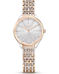Swarovski - Attract Watch, Swiss Made, Pavé, Crystal Bracelet, Mixed Metal Finish - Lyst