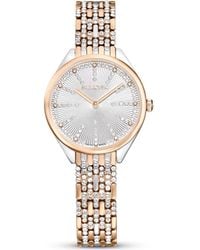 Swarovski - Attract Watch, Swiss Made, Pavé, Crystal Bracelet, Mixed Metal Finish - Lyst